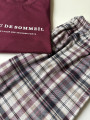 Чоловіча бавовняна піжама "SOMMEIL" футболка та штани в клітину