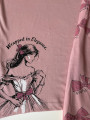 Жіночий домашній комплект "Charming Bow" батал (капрі+футболка), пудра