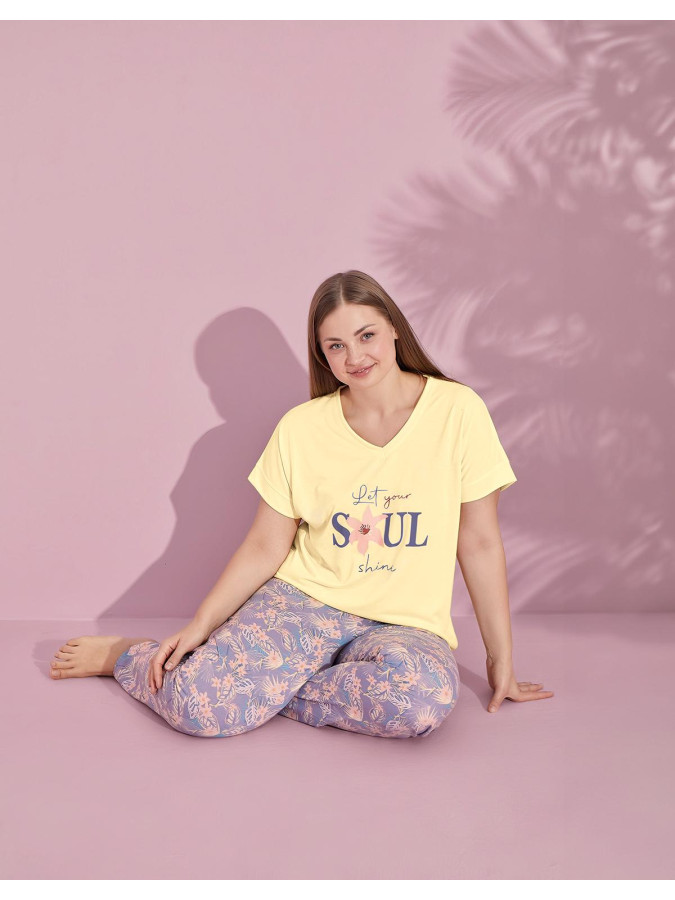 Жіночий домашній комплект батал "Soul shine"