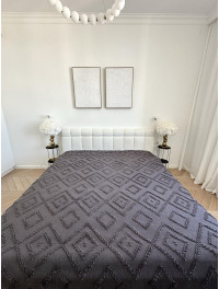 Покрывало Diamond Nordic 200×220 см, графит.