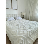Покрывало «Diamond Nordic» 220×240 см, молочный