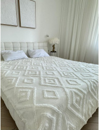 Покрывало «Diamond Nordic» 220×240 см, молочный