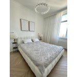 Покривало «Diamond Nordic» 200×220 см, світло-сірий